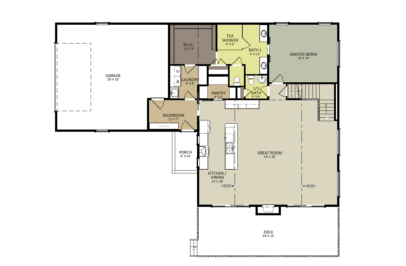 Mosinee Meadows II First Floor Floor Plan